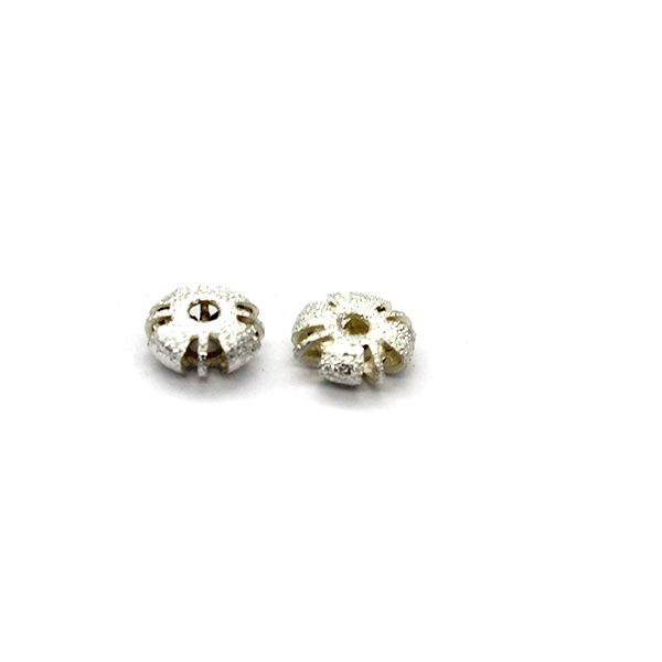 Spacer, filigree, Alloy, Silver, 8mm x 8mm, Sold Per pkg of 8