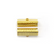 Terminators, Ribbon Crimp End, Bright Gold, Alloy, 16mm x 6mm, Sold Per pkg of 12