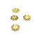 Bead Cap, Flower, Alloy, Gold, 7mm x 7mm, Sold Per pkg of 60