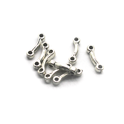 Spacers, Line Spacer, Alloy, Silver, 10mm X 2mm, Sold Per pkg of 20