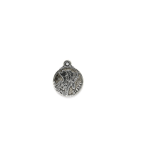 Charm, Sister, Silver, Alloy, 18mm x 15mm x 1mm, Sold Per pkg of 3