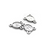 Charm, Mary Centerpiece, Silver, Alloy, 14mm X 11mm,  Sold Per pkg of 12