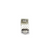 Terminators, Ribbon Crimp End, Bright Silver, Alloy, 7mm x 7mm, Sold Per pkg of 30