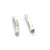 Spacers, Tube Spacer, Alloy, Silver, 31mm x 4.5mm, Sold Per pkg of 6