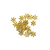Spacers, Snowflake, Alloy, Gold, 7mm x 7mm, Sold Per pkg of Approx 35