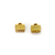 Terminators, Ribbon Crimp End, Gold, Alloy, 8mm x 7mm, Sold Per pkg of 16
