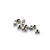Crimp Cover, Bright Silver, Alloy, 4mm, Sold Per pkg of Approx 50