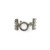 Clasp, Toggle Clasp with Loops, Silver, Alloy, Sold Per pkg of 1