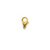 Clasp, Lobster Clasp, Gold, Alloy, 12mm x 6mm, Sold Per pkg of 20