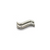 Spacers, S Long Spacer, Alloy, Silver, 18mm X 6mm X 3mm, Sold Per pkg of 10