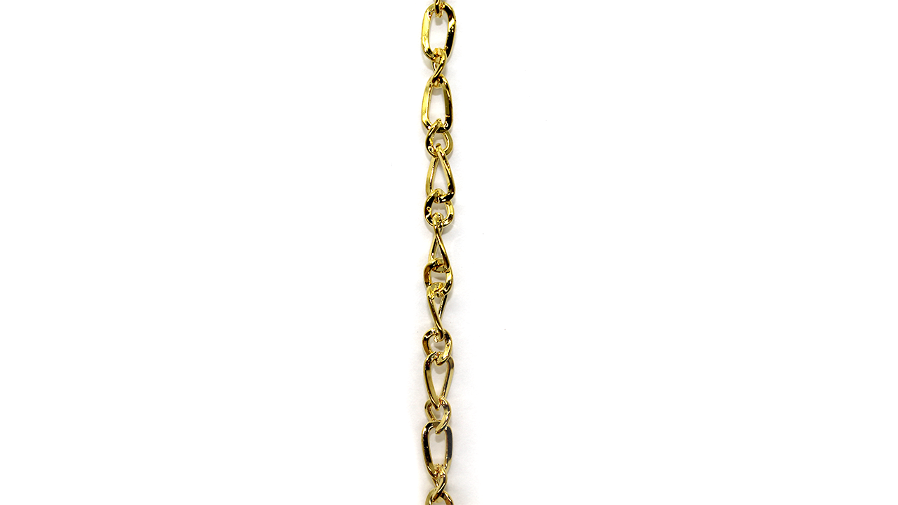 Chains, Cable Chain, Alloy, Gold, 8mm x 4.5mm loop