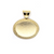 Pendants, Glue On Bezel Pendant, Gold, Alloy, 52mm x 47mm , Sold Per pkg of 1