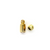 Terminator, Cord Ends, Gold, Alloy, 8mm x 4mm, Sold Per pkg of 14