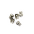 Clamshell Bead Tips , Silver, Alloy, 7mm X 5mm, Sold Per pkg of 50
