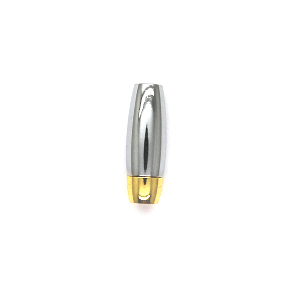 Clasp, Magnetic Clasp, Silver & Gold, Alloy, 23mm x 8mm, Sold Per pkg of 1
