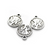 Charm, Sister, Silver, Alloy, 18mm x 15mm x 1mm, Sold Per pkg of 3