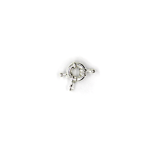 Clasp, Spring Clasp, Silver, Alloy, 13mm x 16mm,  Sold Per pkg of 1