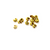 Crimps, Cover, Gold, Alloy, 4mm, Sold Per pkg of 50+