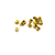 Crimps, Cover, Gold, Alloy, 5mm x 4.5mm, Sold Per pkg of 90