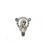 Charm, Rosary Centerpiece, Silver, Alloy, 25m x 21mm x 4mm, Sold Per pkg of 4