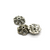 Bead Cap, Flower, Alloy, Silver, 12mm x 12mm, Sold Per pkg of 10