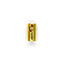 Terminators, Bead Tips, Gold, Alloy, 6mm x 4mm, Sold Per pkg of 12