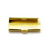 Terminators, Ribbon Crimp End, Bright Gold , Alloy, 25mm x 7mm  Sold Per pkg of 6