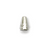 Bead Cone, Dotted Plain, Alloy, Silver, 12mm x 8mm, Sold Per pkg of 10