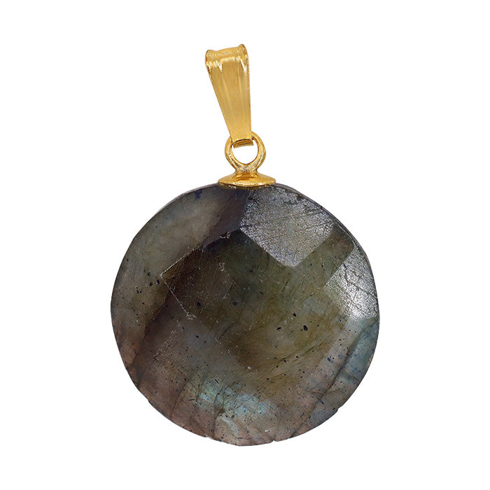 Pendant, 14mm, 14KT Gold Filled Bail, Sold Per pkg of 1, Available in Multiple gemstones
