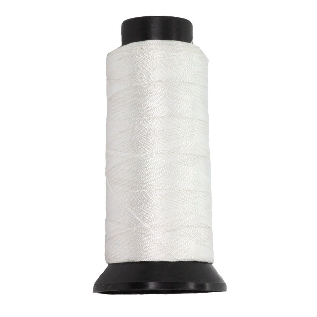 Polyester Beading Thread, China, White, approx. 110+ yards, Available in 4 different sizes