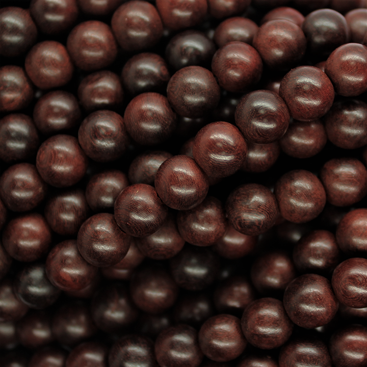 Sandal Wood, Dark Brown Wood Beads, 8mm, 108 pcs per strand