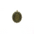 Pendant, Glue On Frame Bezel, Bronze, Alloy, 63mm x 48mm,  Sold Per pkg of 1