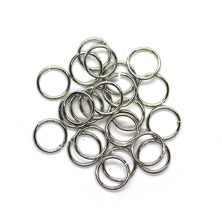 Jump Rings, Silver, Nickel Free, Round, 12mm, 18 Gauge, 20+ pcs