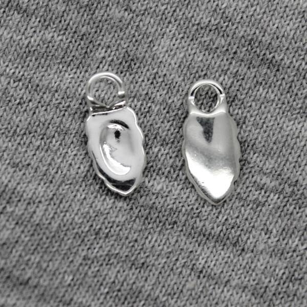 Bails, Glue On Bails, Silver, Alloy, 13mm x 6mm, Sold Per pkg of 2 - Butterfly Beads