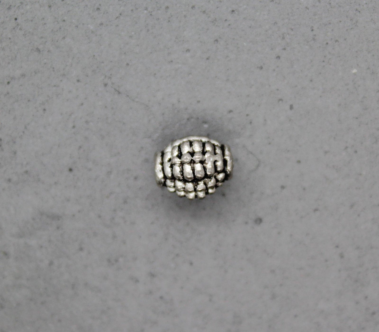 Spacers, Corn Acorn, Alloy, Silver, 8mm X 7mm, Sold Per pkg of 8 - Butterfly Beads