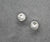 Spacers, Sparkly Six-Hole Ball Spacer, Alloy, Bright Silver, 6mm X 5mm, Sold Per pkg of 10