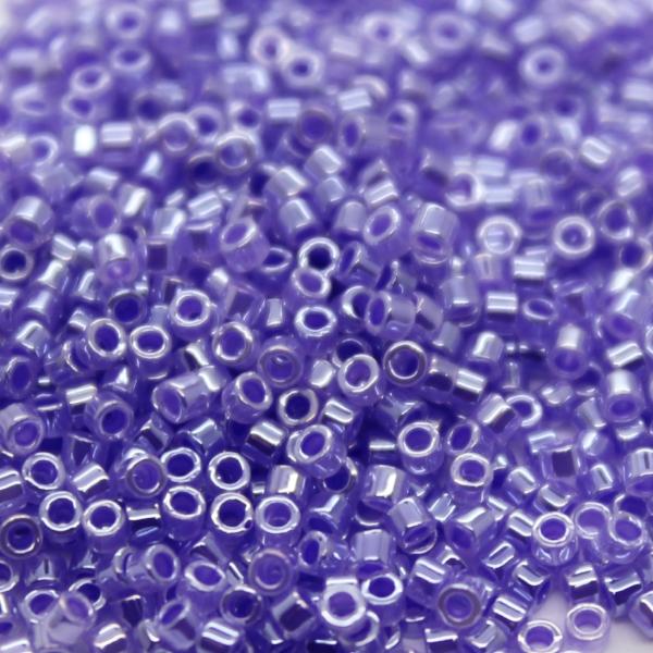 Miyuki Delica 11/0-Crystal Purple Ceylon Lined Dyed-DB00-0249V