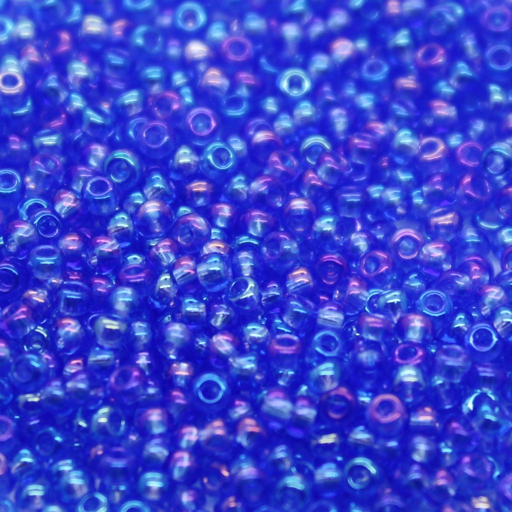 Czech Seed Beads - Czech 11/0 - Blue AB Transparent (65)