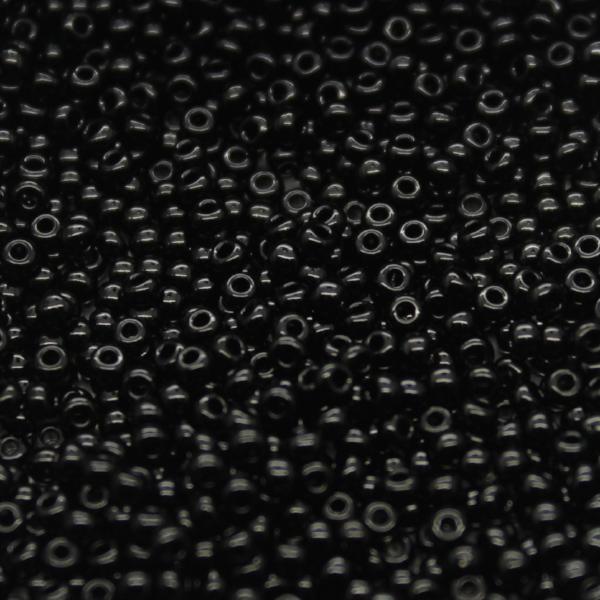 Czech Seed Beads - Czech 11/0 - Black Opaque (87)