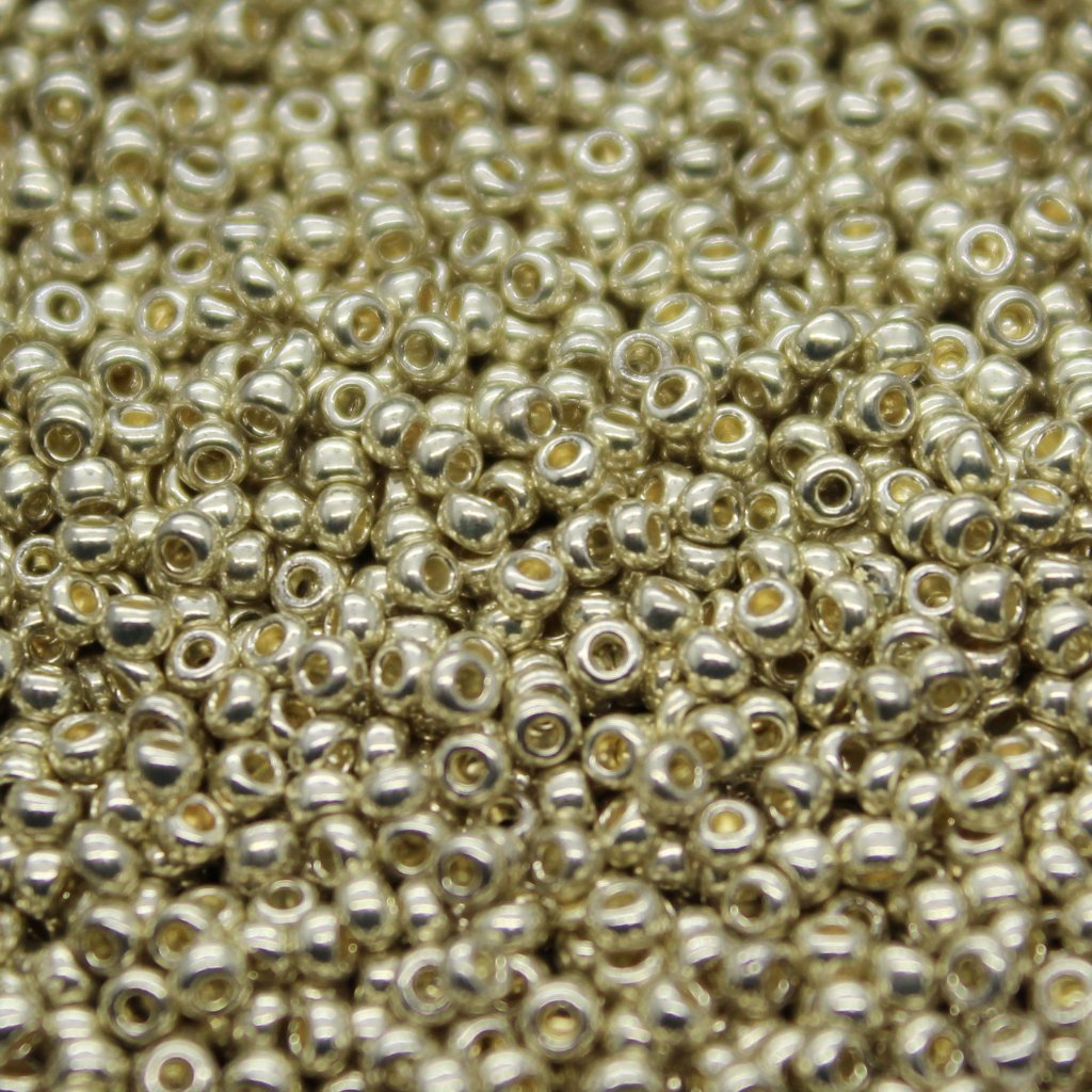 Czech Seed Beads - Czech 11/0 - Silver Metallic (5)