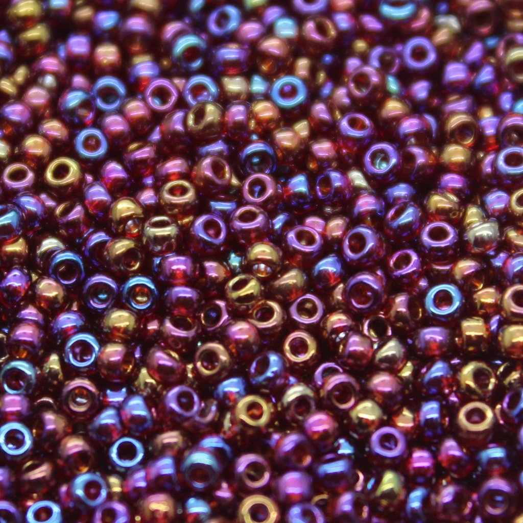 Czech Seed Beads - Czech 11/0 - Red AB Transparent (36A)