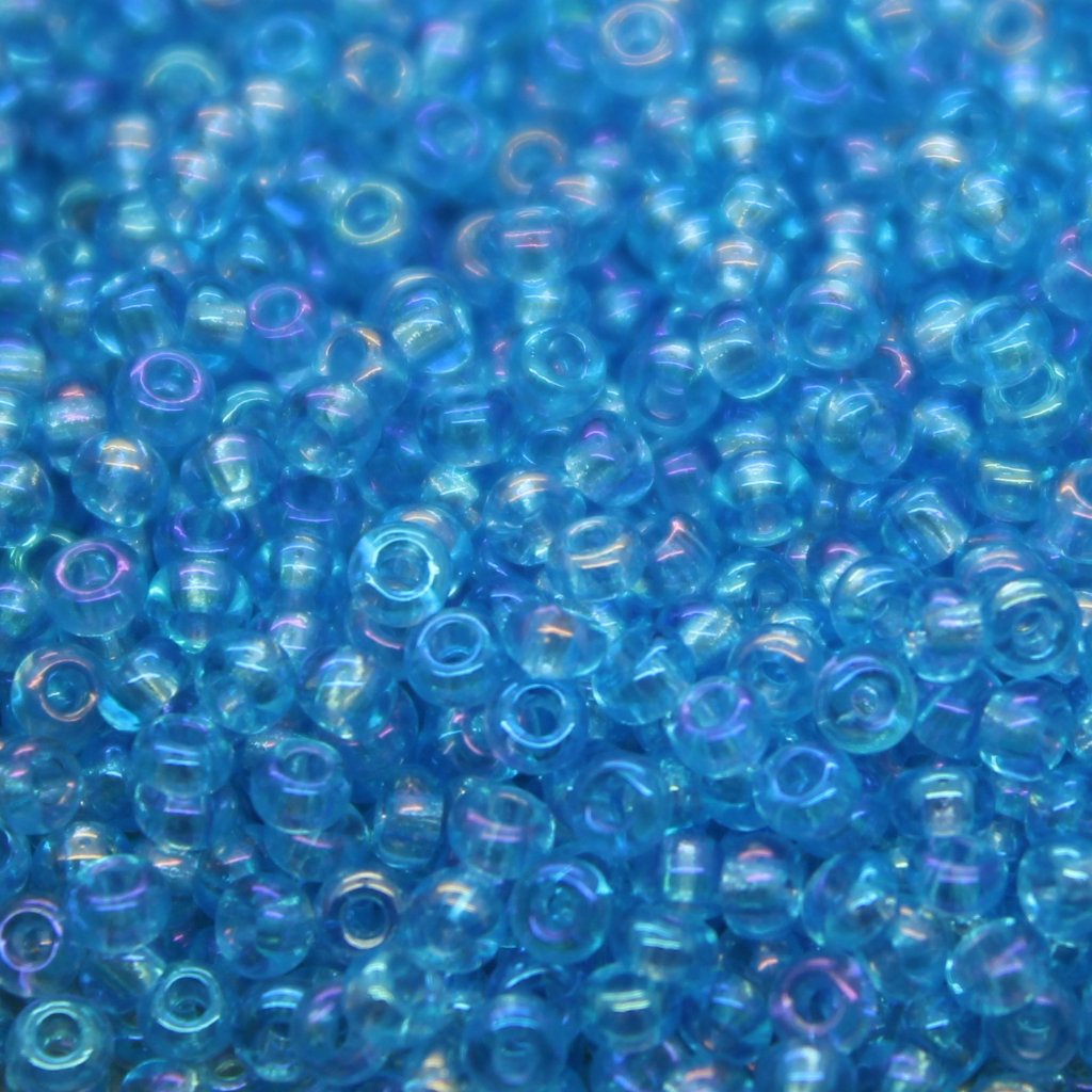 Czech Seed Beads - Czech 11/0 - Aqua AB Transparent (57)