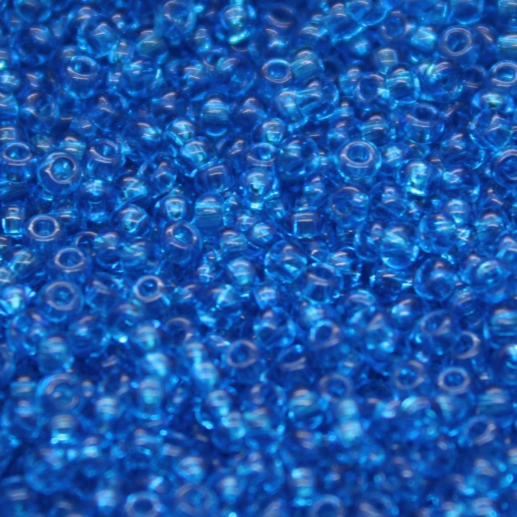 Czech Seed Beads - Czech 11/0 - Medium Aqua Transparent (66)