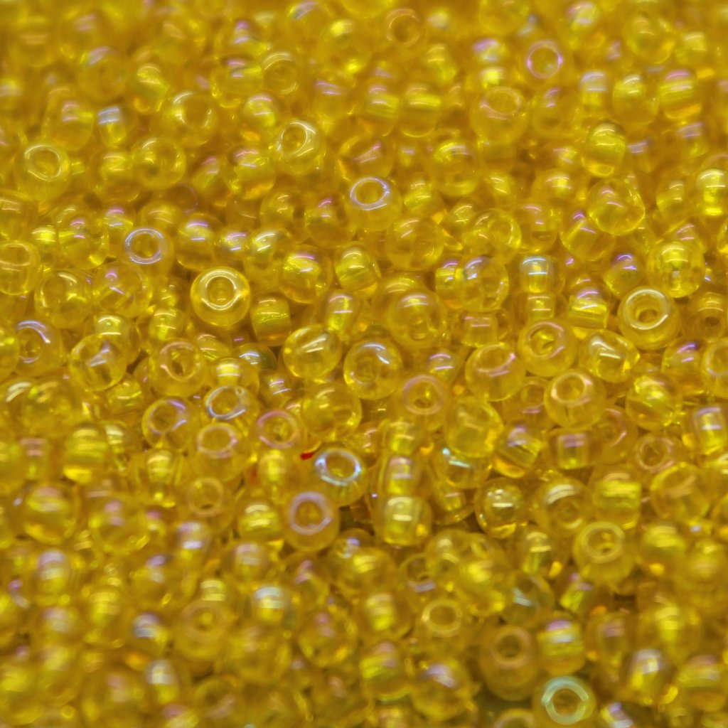 Czech Seed Beads - Czech 11/0 - Yellow AB Transparent (10)
