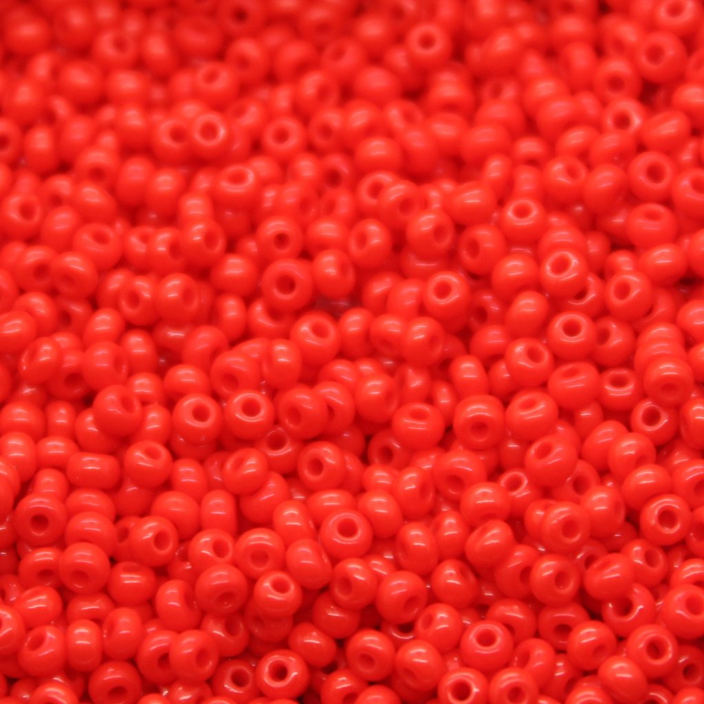 Czech Seed Beads - Czech 11/0 - Light Red Opaque(35)