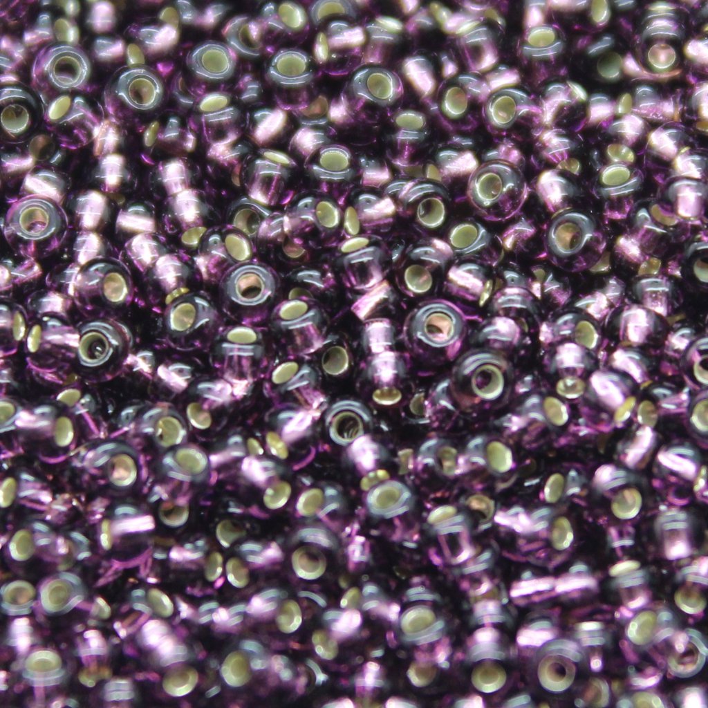Czech Seed Beads - Czech 11/0 - Purple Silverlined (78)