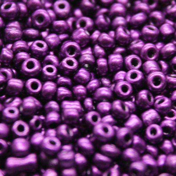 Seed Bead Bulk Bags - 6/0 - Dark Metallic Purple - 447g/6,000pcs