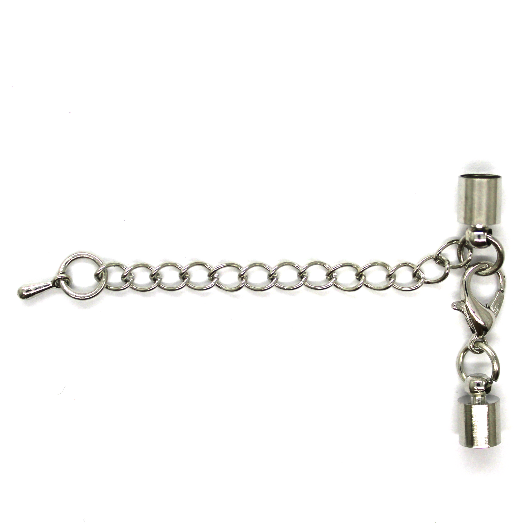 Clasp, Lobster and Barrel Clasp, Silver, Alloy, 12mm x 6mm, Sold Per pkg of 5