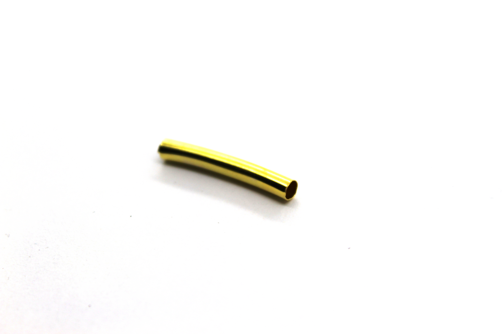 Spacers, Tube Spacer, Alloy, Gold,20mm X 3mm, Sold Per pkg of 15