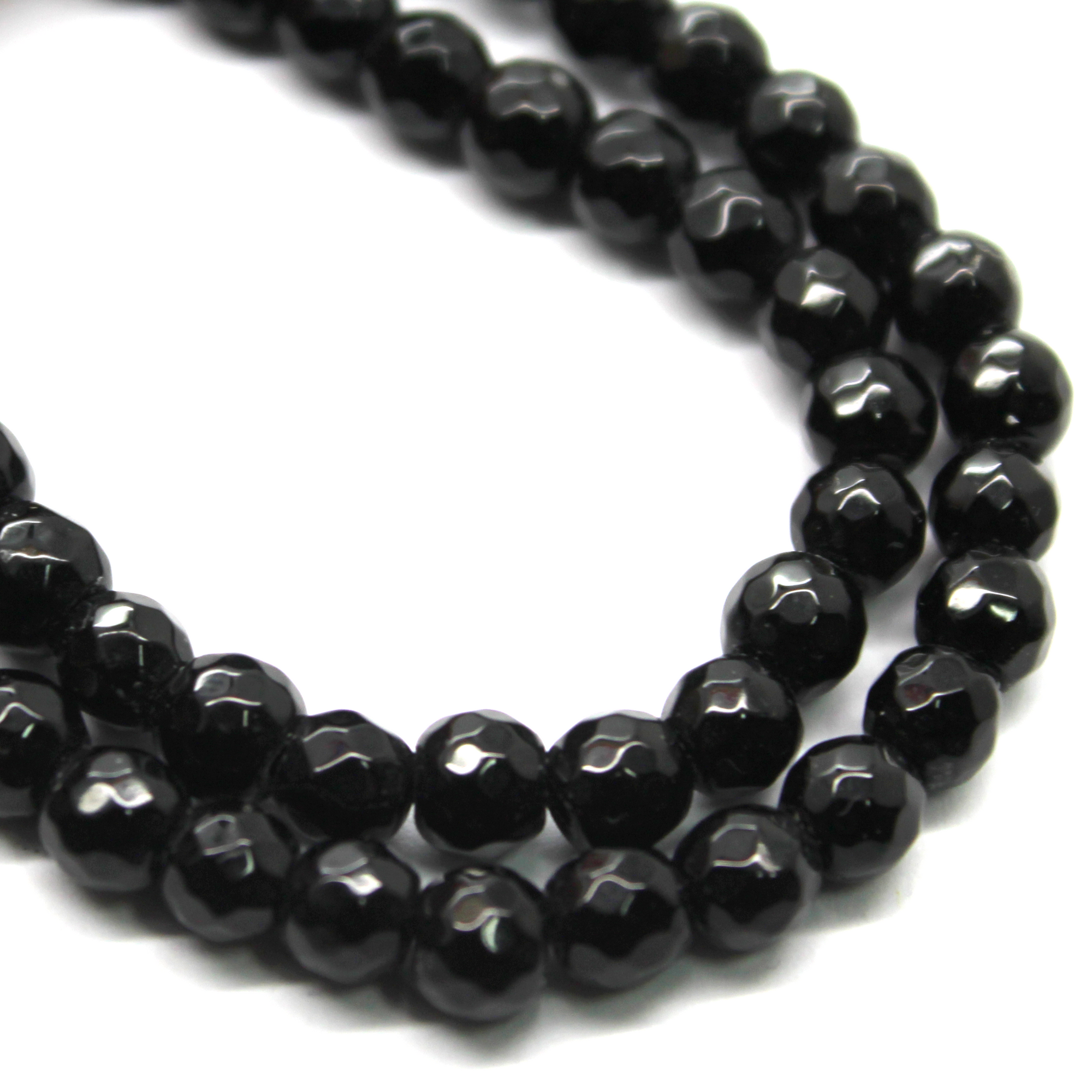 Onyx Faceted (A), Semi-Precious Stone, Available in Multiple Sizes